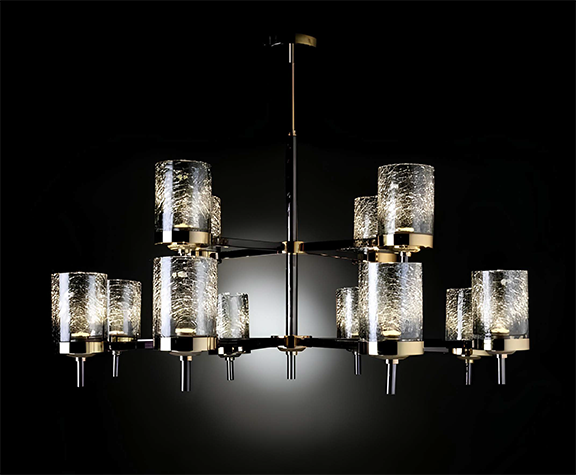 Frost Cylinder Chandelier